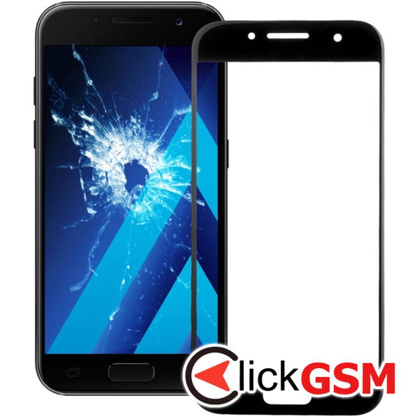 Piesa Sticla Negru Samsung Galaxy A5 2017 4d32