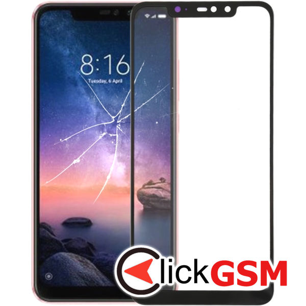 Piesa Piesa Sticla Negru Xiaomi Redmi Note 6 Pro 1yen