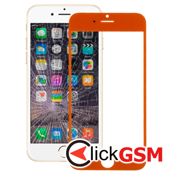 Piesa Sticla Orange Apple Iphone 6 4n01