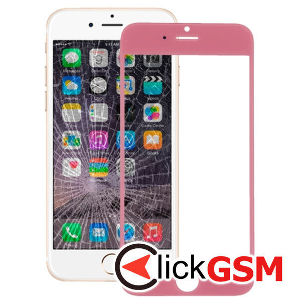 Piesa Sticla Pink Apple Iphone 6 4n02