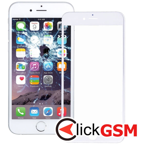 Piesa Sticla White Apple Iphone 6 Plus 4fe1