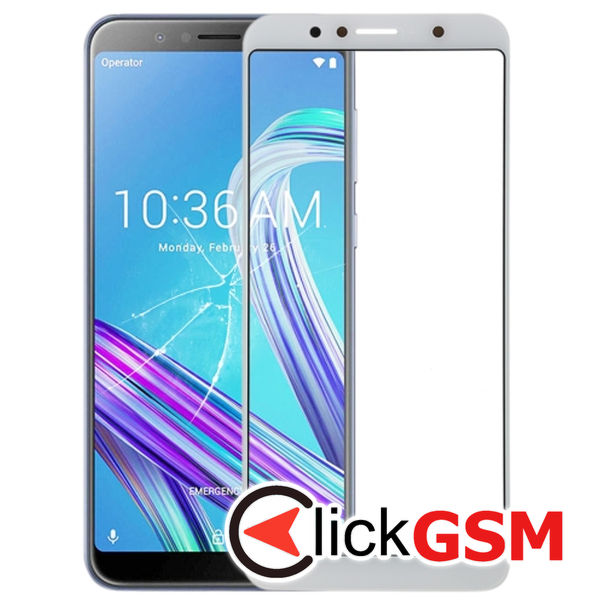 Piesa Sticla White Asus Zenfone Max Pro M1 4n74