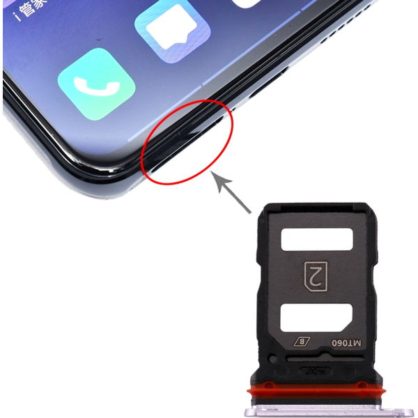 Vivo X30 · For vivo X30 SIM Card Tray + SIM Card Tray (Silver)