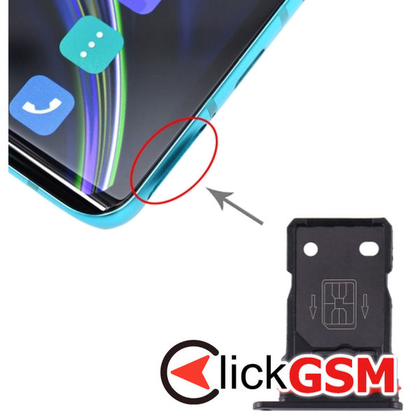 Piesa Piesa Suport Sim Black Oneplus 8 2224