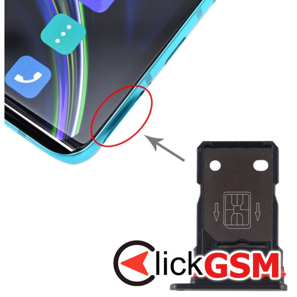 Piesa Suport Sim Black Oneplus 8 2gcr