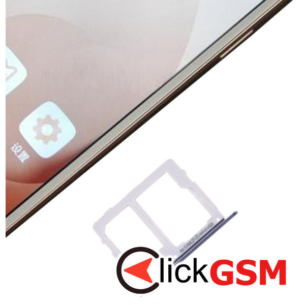 Piesa Piesa Suport Sim Black Samsung Galaxy C7 Pro 4dph