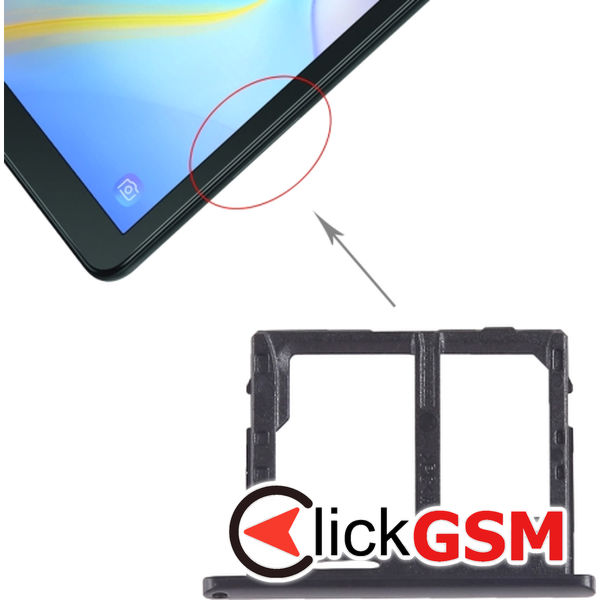 Piesa Piesa Suport Sim Black Samsung Galaxy Tab A 10.5 4bx3