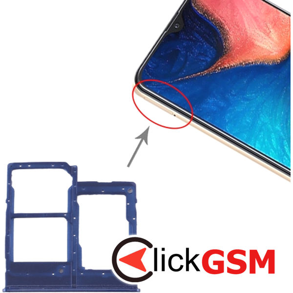 Piesa Piesa Suport Sim Blue Samsung Galaxy A20e 4d8m