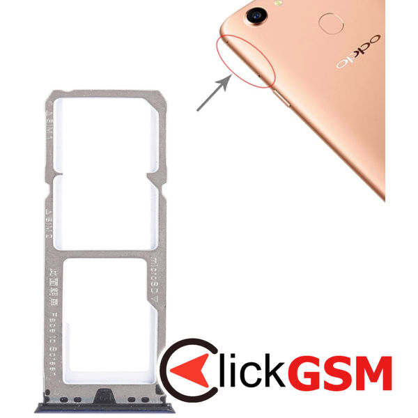 Piesa Suport Sim Cu Suport Card Albastru Oppo A79 1x1t