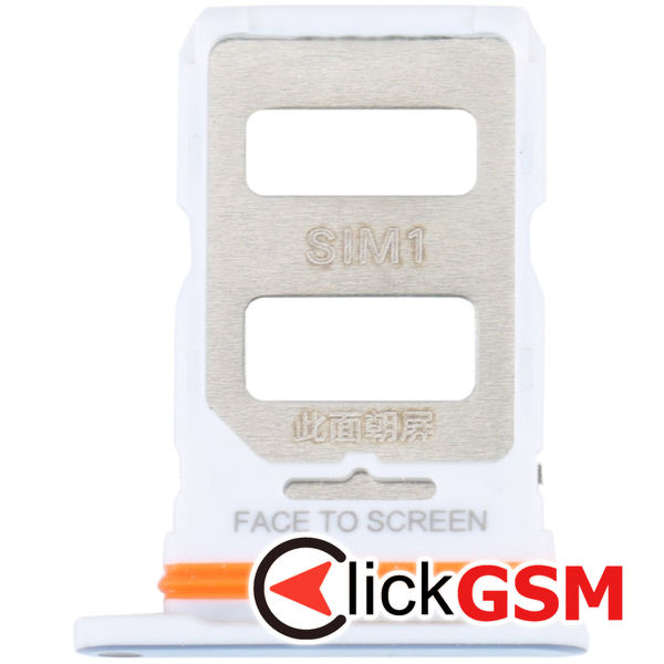 Piesa Suport Sim Cu Suport Card Albastru Xiaomi Civi 2 2v16