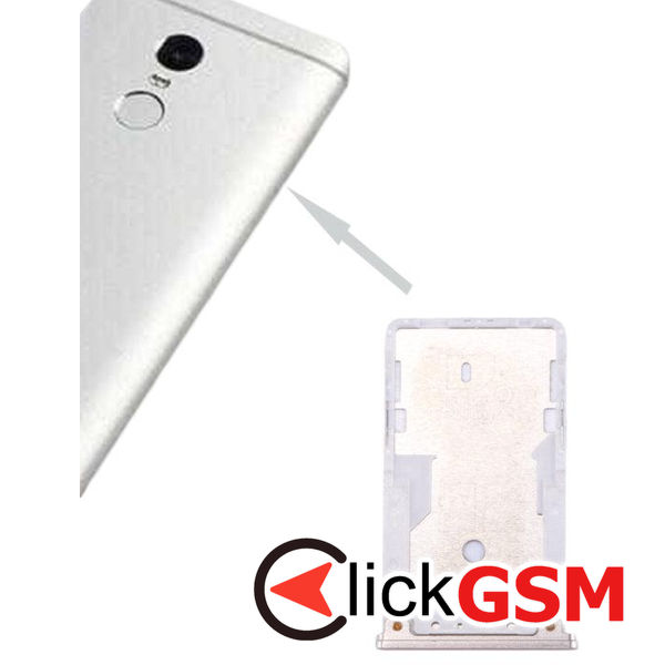 Piesa Piesa Suport Sim Cu Suport Card Auriu Xiaomi Redmi 4 1z53