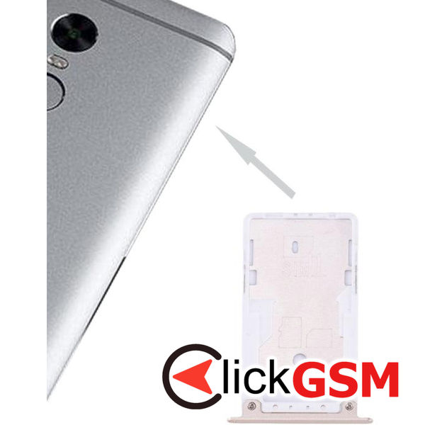 Piesa Suport Sim Cu Suport Card Auriu Xiaomi Redmi Note 4x 1z4j