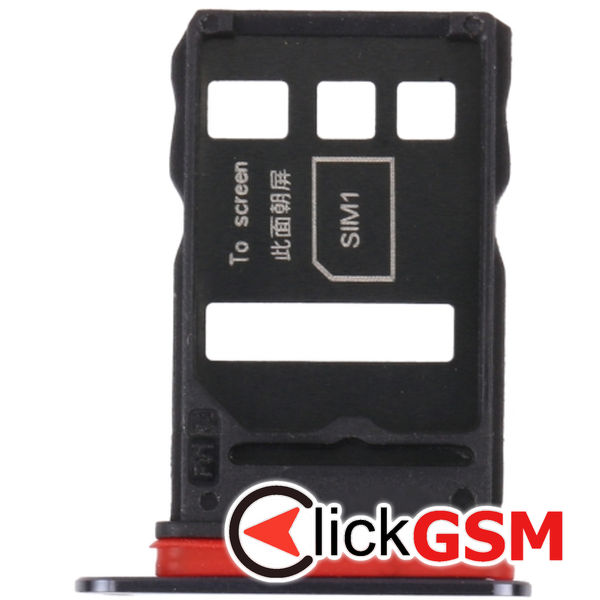 Piesa Piesa Suport Sim Cu Suport Card Black Honor V40 5g 2buw