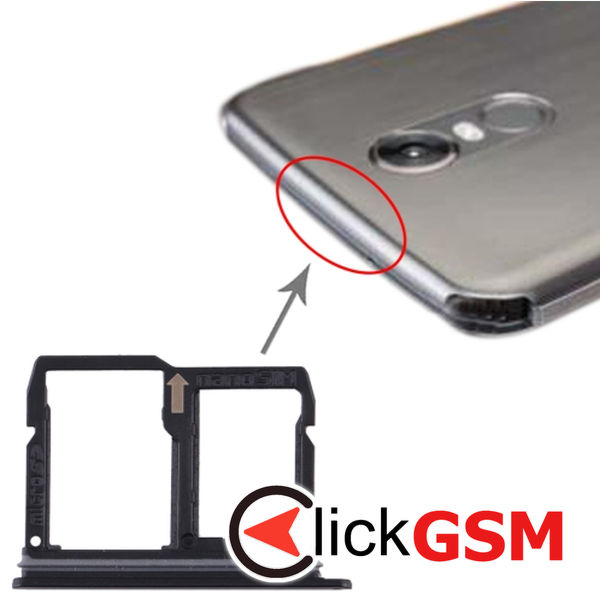 Piesa Piesa Suport Sim Cu Suport Card Black Lg Stylo 4 267w