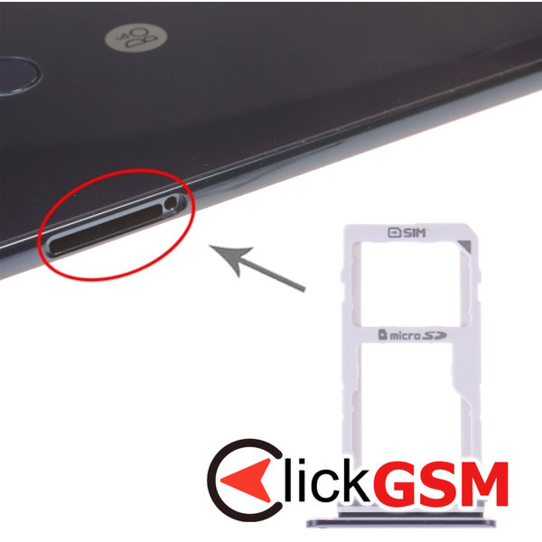 Piesa Suport Sim Cu Suport Card Black Lg V30 26rv