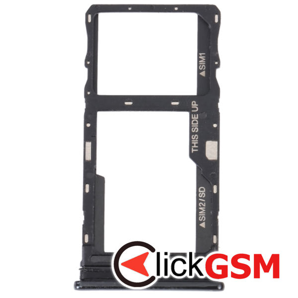 Piesa Suport Sim Cu Suport Card Black Tcl 20 5g 2tx0