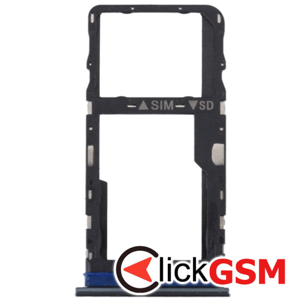 Piesa Piesa Suport Sim Cu Suport Card Black Tcl 30 5g 2tx7