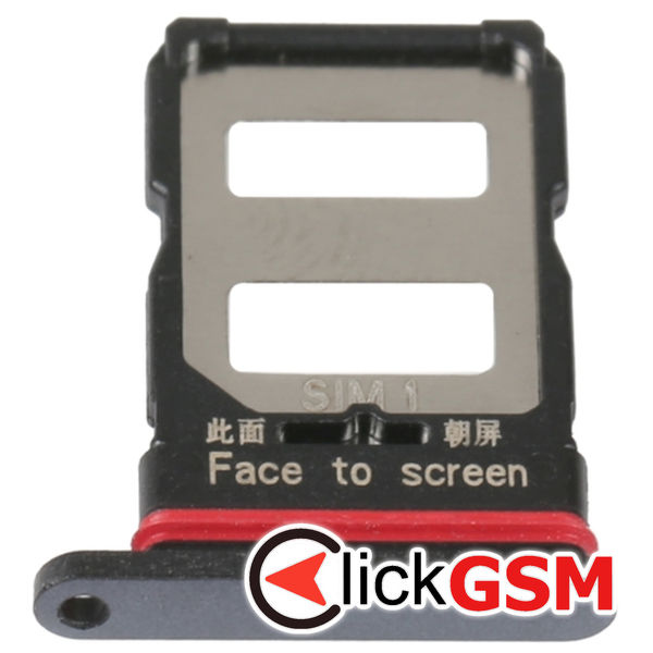 Piesa Suport Sim Cu Suport Card Black Xiaomi Poco F4 2vv3