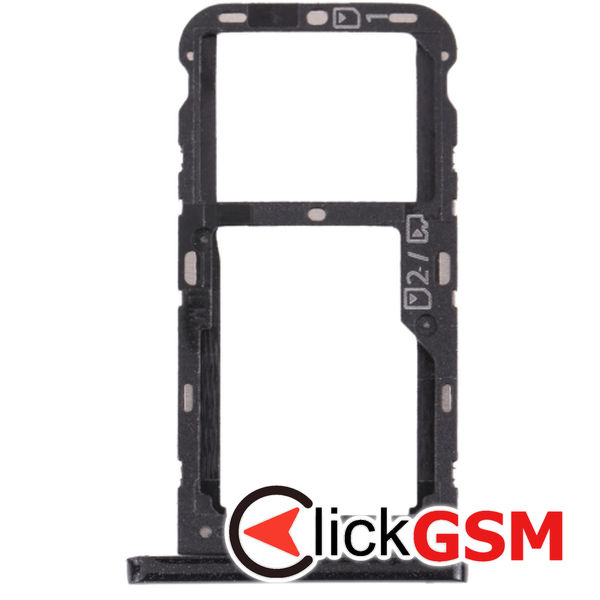 Piesa Piesa Suport Sim Cu Suport Card Black Zte Blade V10 Vita 1y3o