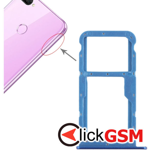 Piesa Piesa Suport Sim Cu Suport Card Blue Honor 9i 2dvd