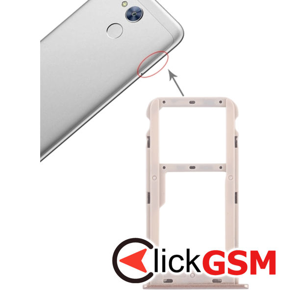 Piesa Piesa Suport Sim Cu Suport Card Gold Honor 6a 2e8w