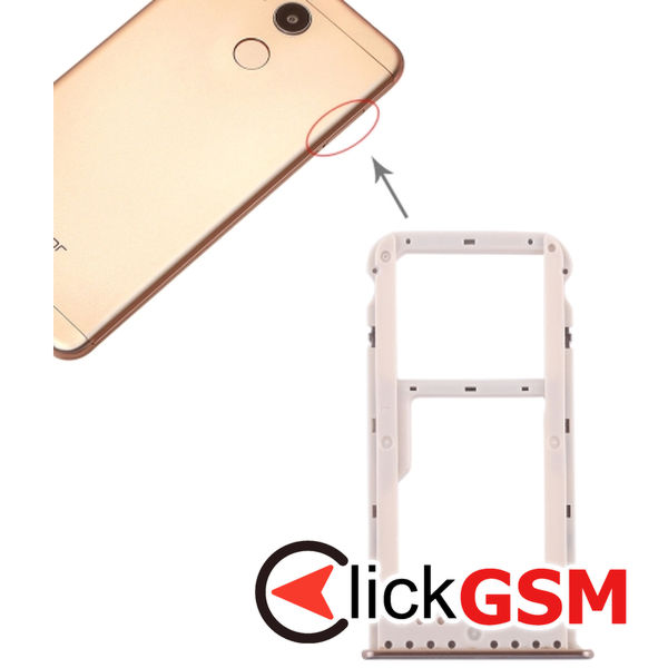 Piesa Piesa Suport Sim Cu Suport Card Gold Honor V9 Play 2e02