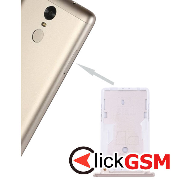 Piesa Piesa Suport Sim Cu Suport Card Gold Xiaomi Redmi Note 3 1z4r