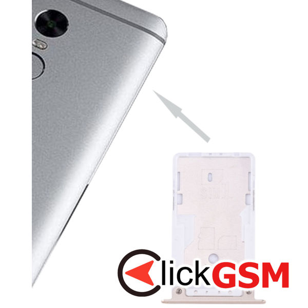 Piesa Suport Sim Cu Suport Card Gold Xiaomi Redmi Note 4x 1z4j