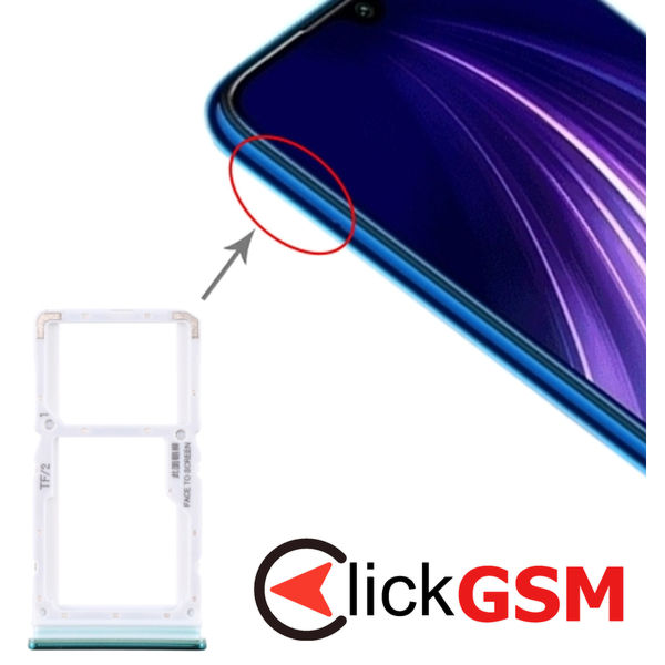 Piesa Piesa Suport Sim Cu Suport Card Green Xiaomi Redmi Note 8 Pro 1z1p