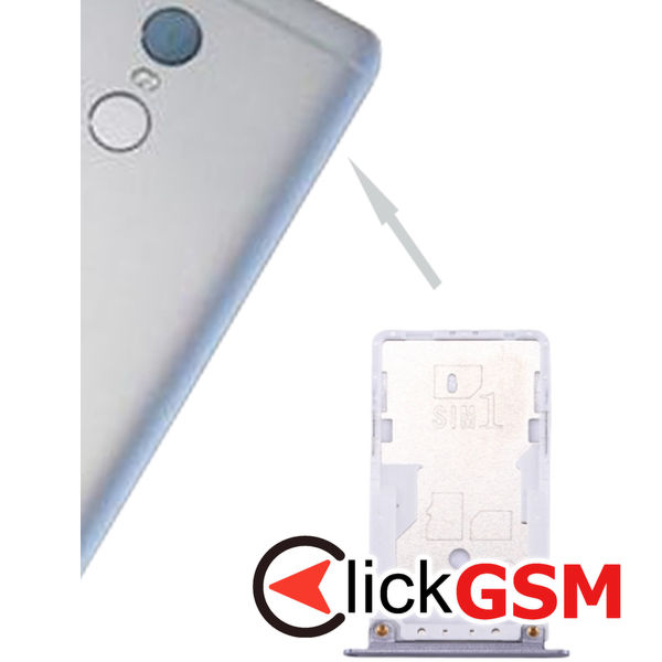 Piesa Piesa Suport Sim Cu Suport Card Grey Xiaomi Redmi Note 4 1z4m