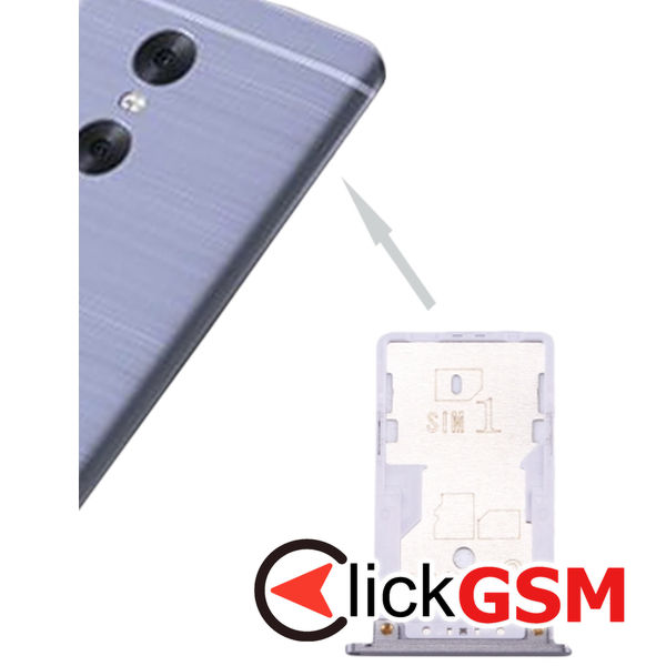 Piesa Piesa Suport Sim Cu Suport Card Grey Xiaomi Redmi Pro 1z4g