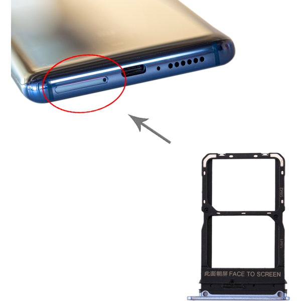 Xiaomi Mi 10 · SIM Card Tray + SIM Card Tray for Xiaomi Mi 10(Grey)