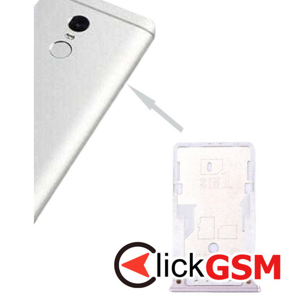 Piesa Piesa Suport Sim Cu Suport Card Gri Xiaomi Redmi 4 1z4k