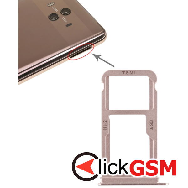 Piesa Suport Sim Cu Suport Card Huawei Mate 10 2duw