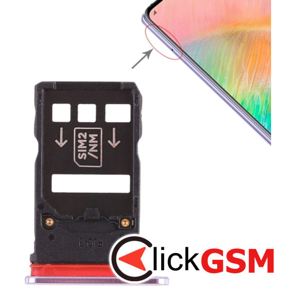 Piesa Suport Sim Cu Suport Card Huawei Mate 20 X 2dva