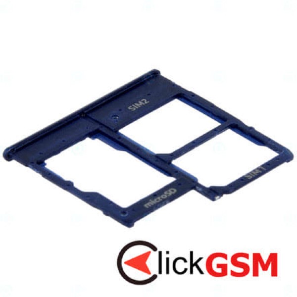 Piesa Suport Sim Cu Suport Card Micro Sd Pentru Samsung Galaxy A20e Albastru Mlx