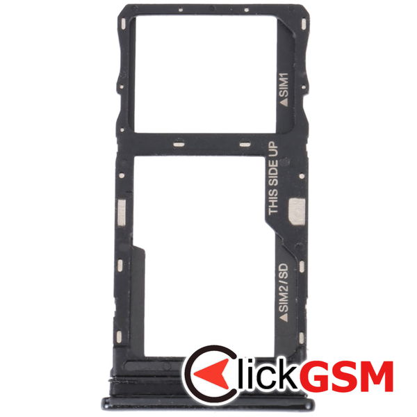 Piesa Suport Sim Cu Suport Card Negru Tcl 20 5g 2tx0