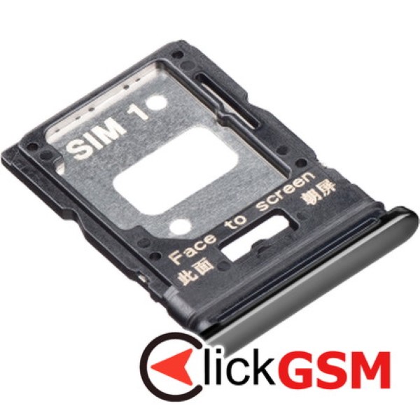 Piesa Piesa Suport Sim Cu Suport Card Negru Xiaomi Mi 11 Lite 5g 18e1