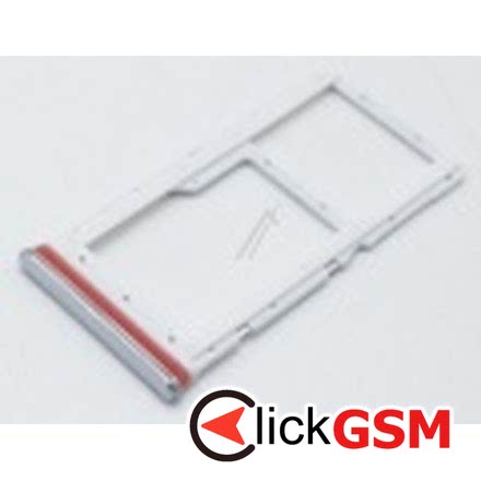 Piesa Suport Sim Cu Suport Card Pentru Xiaomi Redmi Note 8 Pro Argintiu 7tk