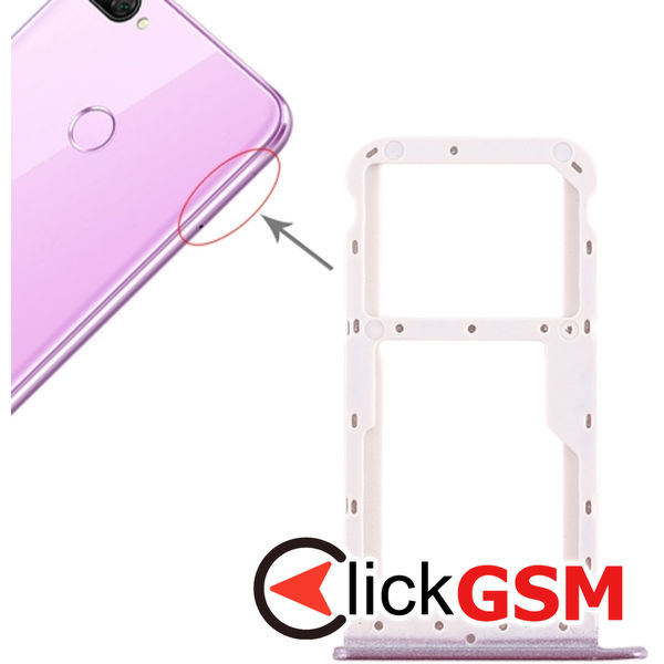 Piesa Piesa Suport Sim Cu Suport Card Purple Honor 9i 2dve