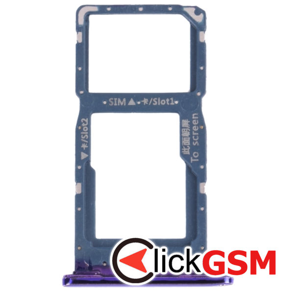 Piesa Suport Sim Cu Suport Card Purple Huawei P Smart 2019 2c95