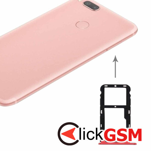 Piesa Piesa Suport Sim Cu Suport Card Red Xiaomi Mi 5x 1z5e