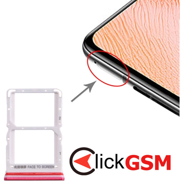 Piesa Piesa Suport Sim Cu Suport Card Red Xiaomi Redmi K30 5g 1z0g