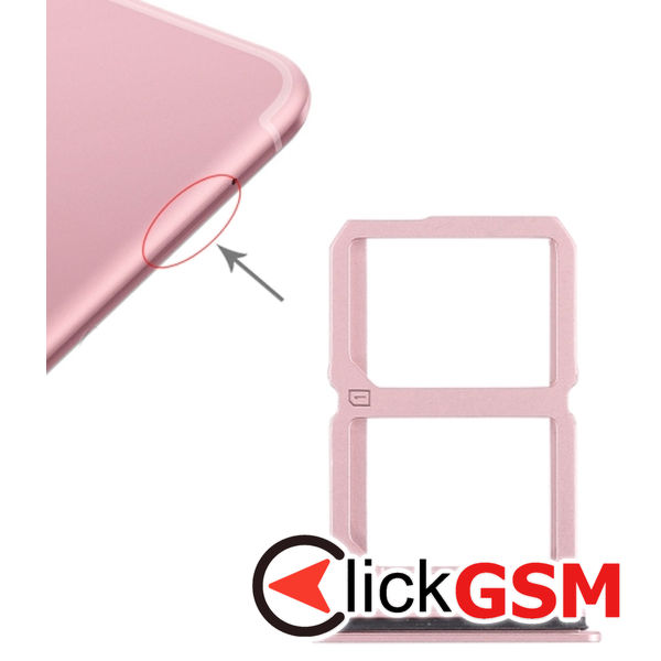 Piesa Suport Sim Cu Suport Card Rose Gold Vivo X9s 1zwt