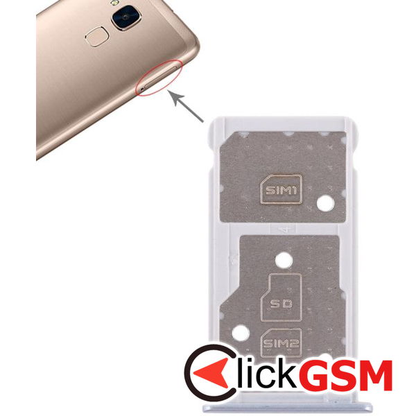 Piesa Suport Sim Cu Suport Card Silver Honor 5c 2e0e