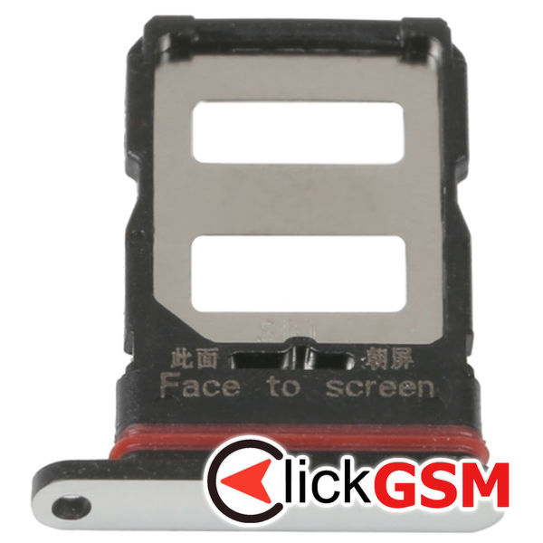 Piesa Suport Sim Cu Suport Card Silver Xiaomi Poco F4 2vv4