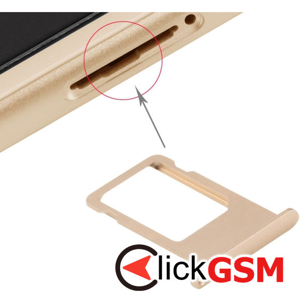 Piesa Piesa Suport Sim Gold Apple Iphone 6s 4fn8