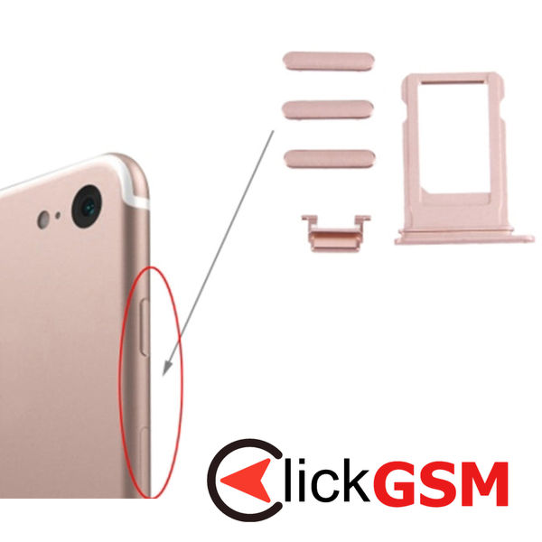 Piesa Piesa Suport Sim Gold Apple Iphone 7 4g7d