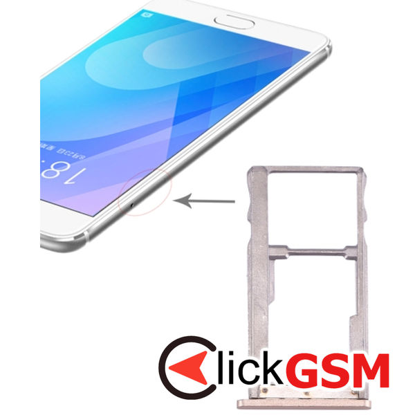 Piesa Piesa Suport Sim Gold Meizu E2 4nm4