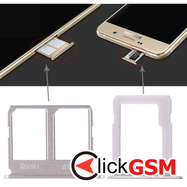 Piesa Piesa Suport Sim Gold Samsung Galaxy A9 2016 4dpw